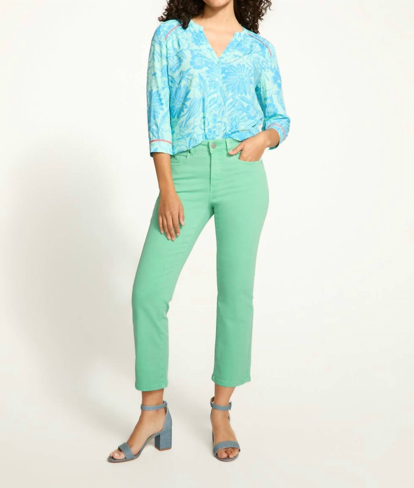 Fdj - Olivia Boot Crop Denim