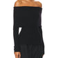 A.L.C. - Evelyn Merino Off Shoulder Top