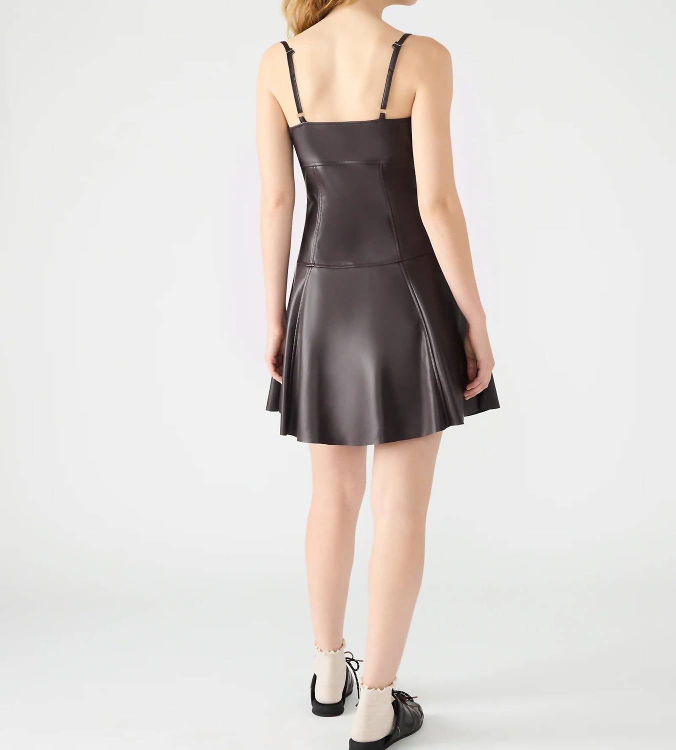 Steve Madden - Abbot Faux Leather Mini Dress
