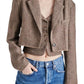 Steve Madden - Rupi Herringbone Cropped Blazer