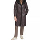 Calvin Klein - Hooded Faux Shearling Trim Coat