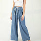 Ee:Some - Harper Stone Washed Straight Leg Pants