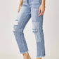 Risen - High Waist Straight Jeans