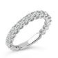 14K White Gold 1.00 Cttw Round Diamond Prong Set Wedding Band