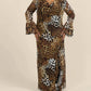 Fashion Szn Curve - Ruffle Leopard Print Maxi Dress - Plus