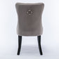 Nikki Collection Modern Velvet Upholstered Dining Chair Set