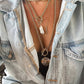Eklexic - Women's Micro Royal Toggle & Xl Baroque Pearl Pendant Necklace
