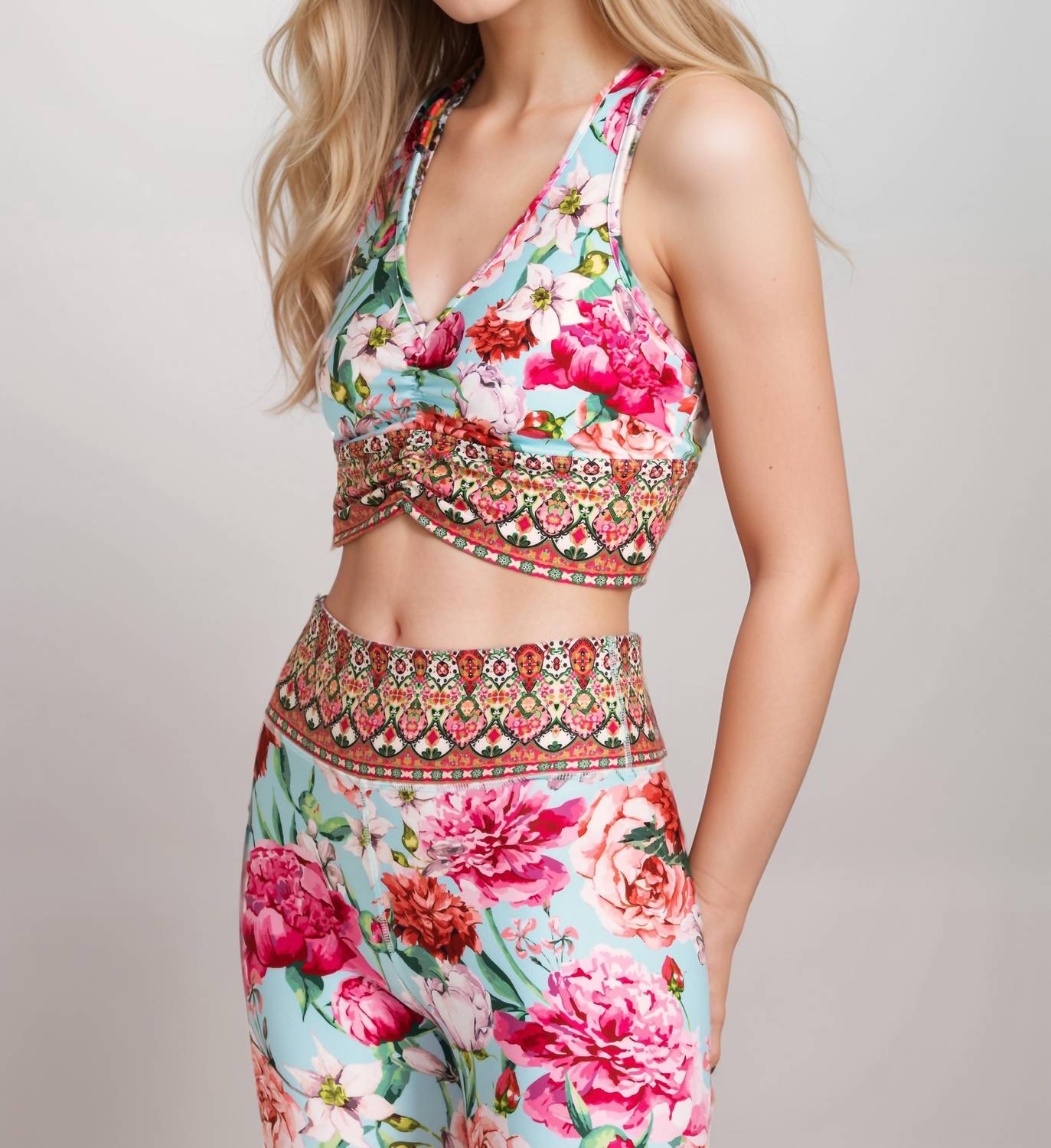 Johnny Was - Rose Ruched Sports Bra