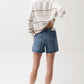 Pistola - Kennedy Relaxed Mid Rise Cut Off Jeans