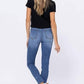 Judy Blue - Embroidered Pocket Skinny Distressed Jeans
