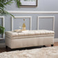 Juliana Storage Ottoman With Birch Legs