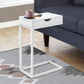 Accent Table, C - Shaped Contemporary Elegant Design