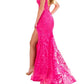 Ellie Wilde - Embroidered Tulle Lace Mermaid Prom Dress