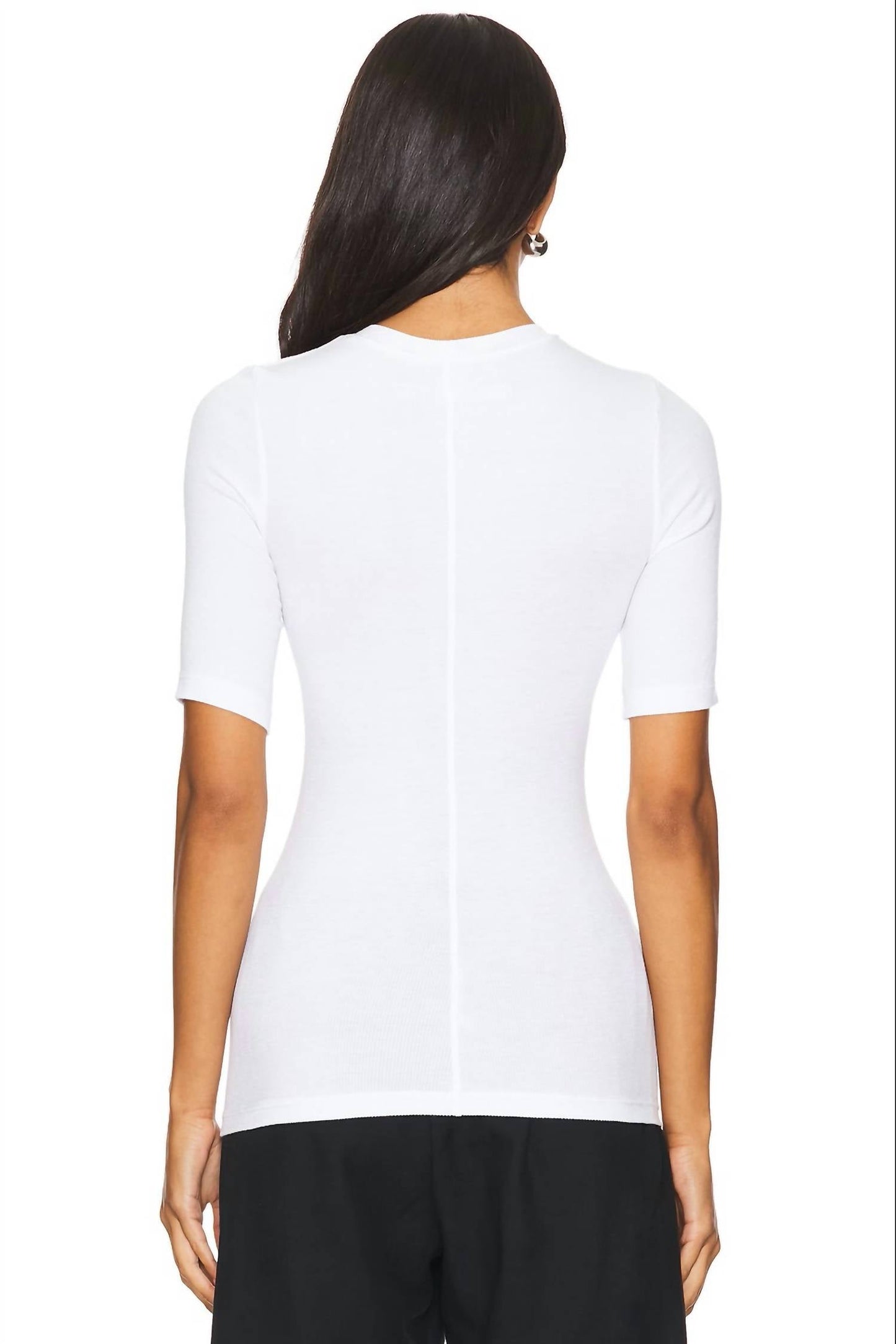 Enza Costa - Ribbed Jersey Tee Top