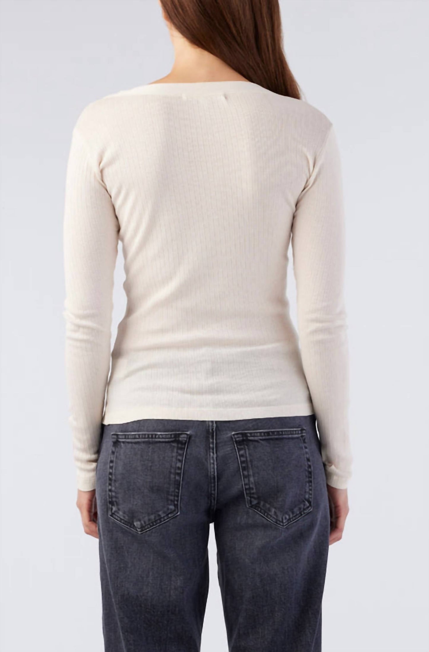 Amo - Sweets Long Sleeve Henley Top