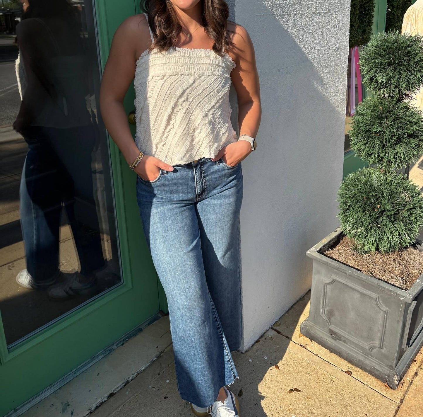 Endless Rose - Ruffled Sleeveless Top