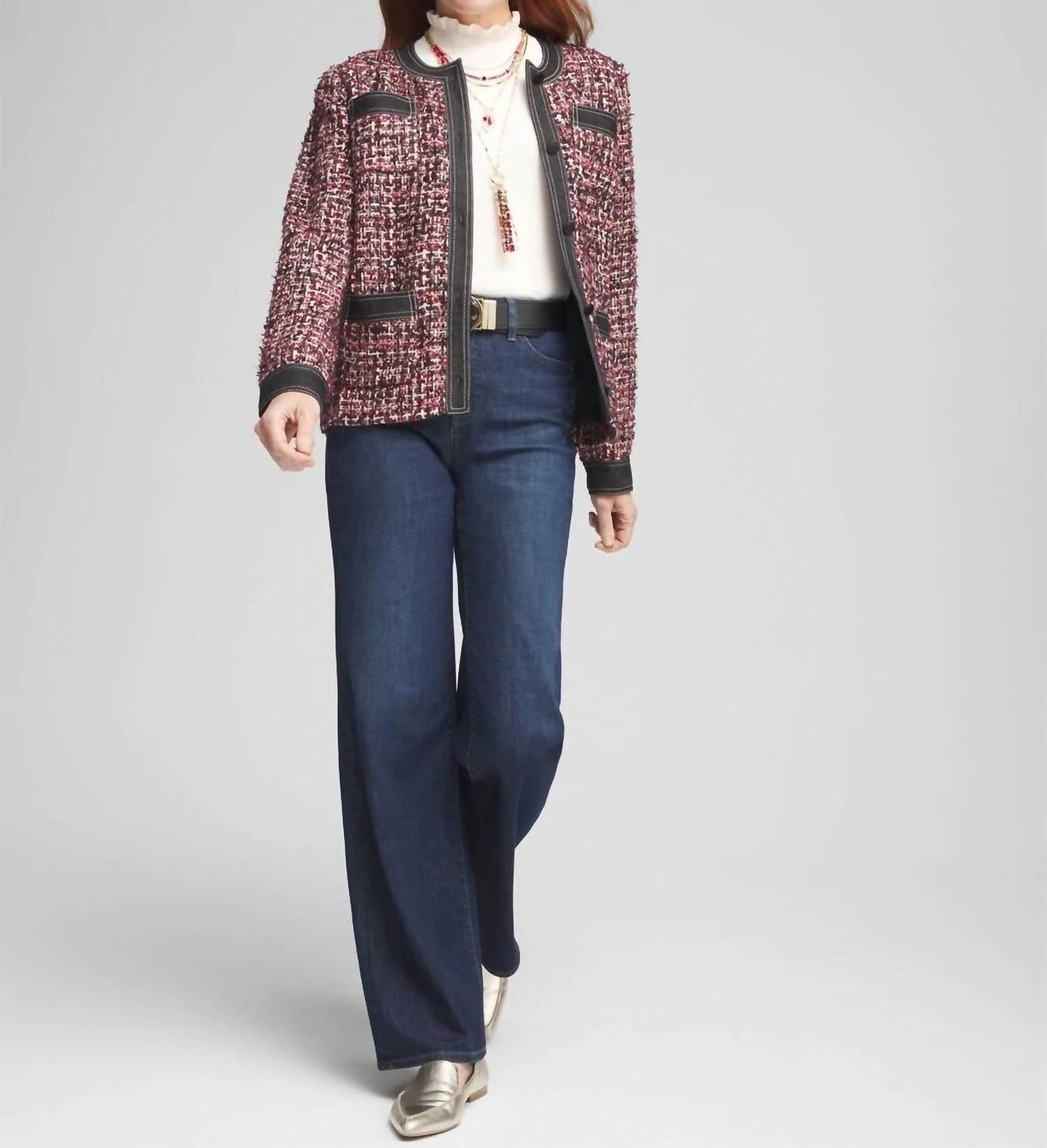 Azi - Trim Tweed Jacket