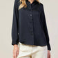 61 Jane - Women's Satiny Button Down Blouse