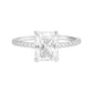 Allyanna Gifts - Women's Emerald Cut Moissanite Ring