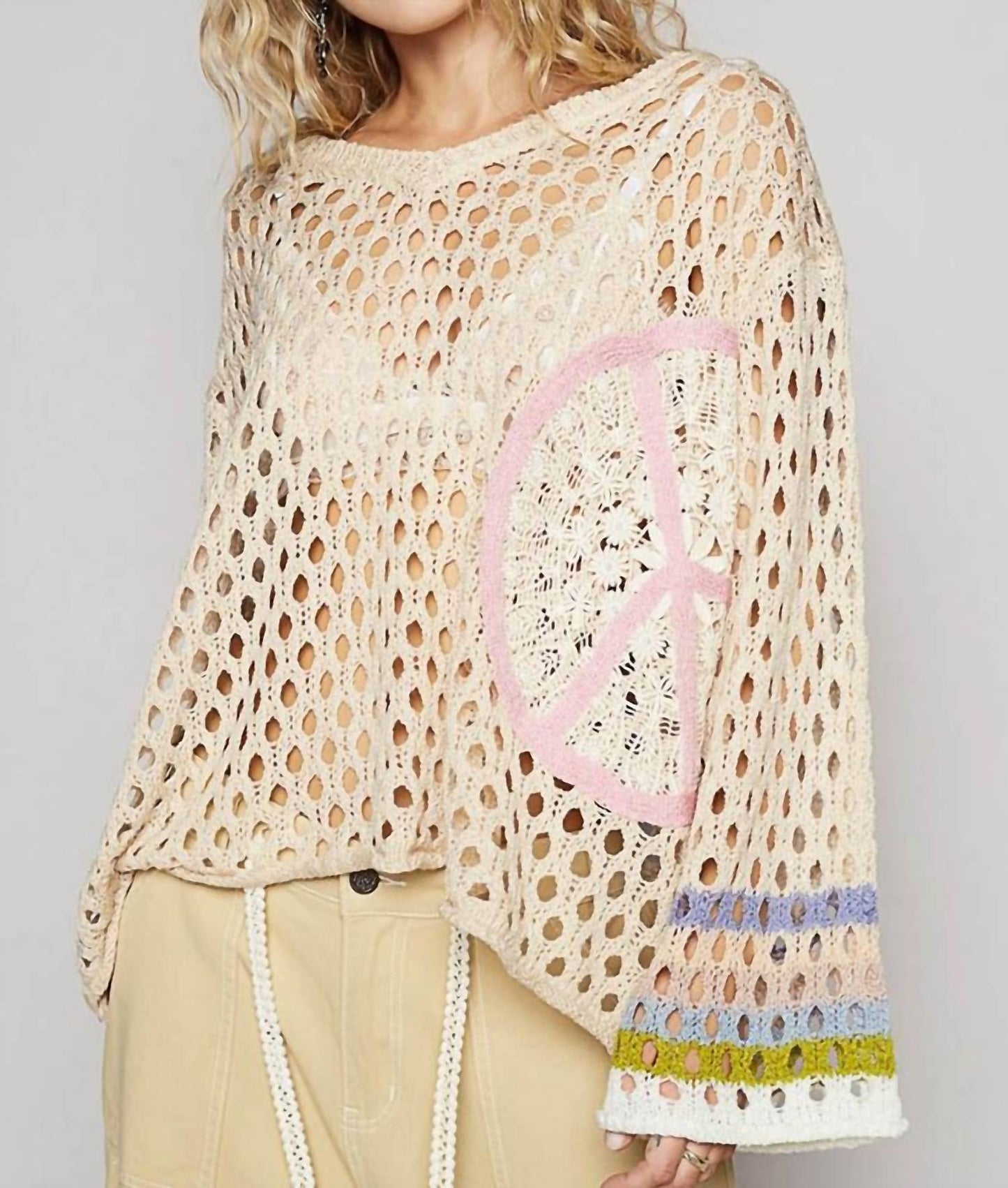 Pol - Peace Love & Crochet Sweater
