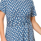 Leota Women's Brittany Print Fit & Flare Jersey MIDI Dress Purple