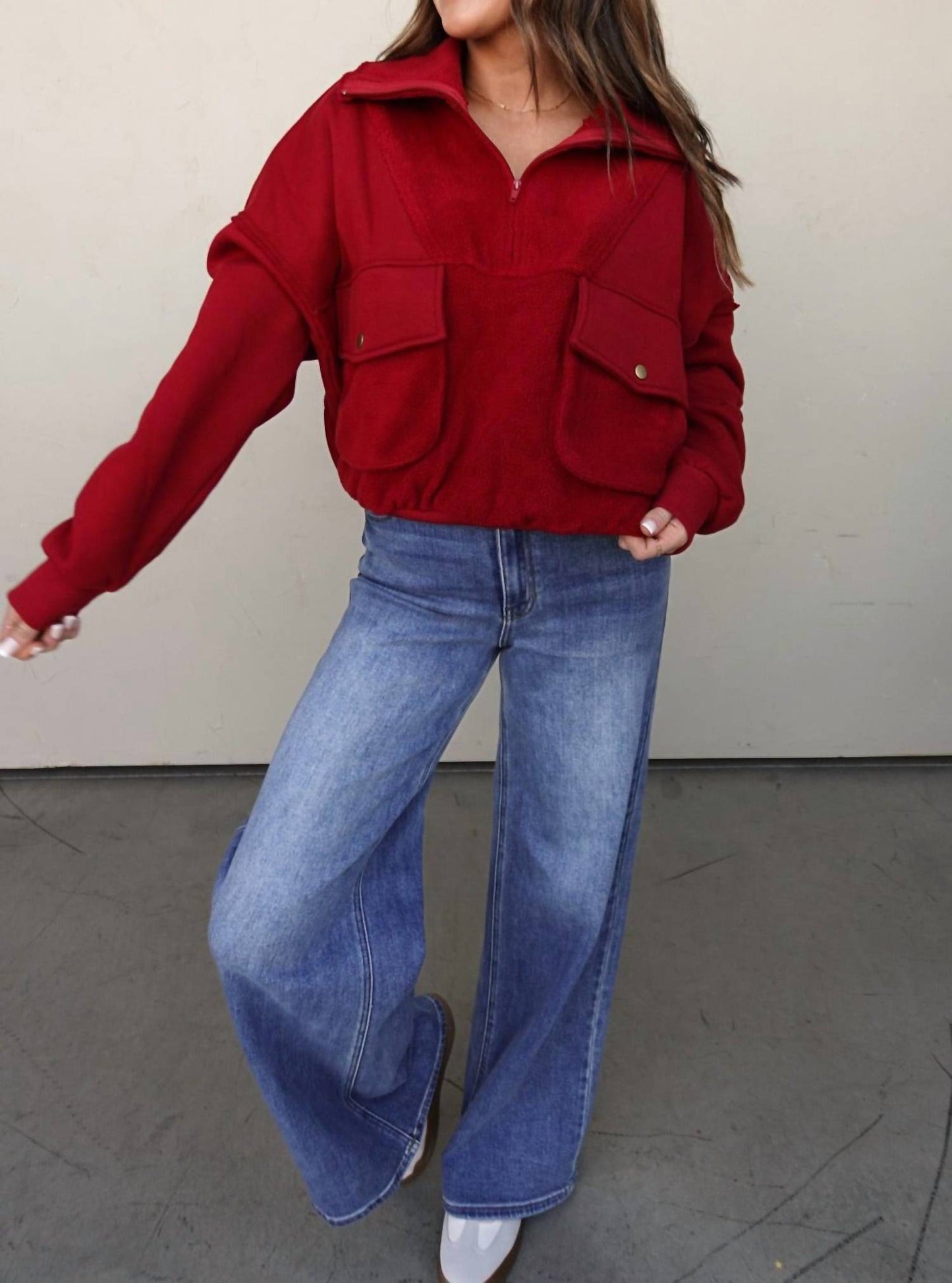 Aemi + Co - Sherpa Fleece Pullover