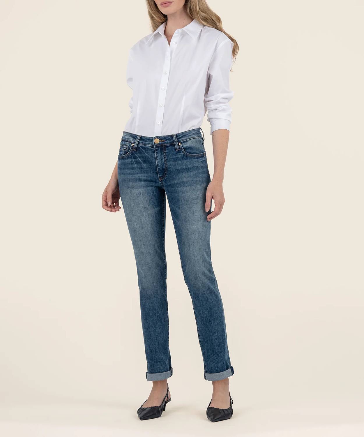 Kut From The Kloth - Catherine Mid Rise Boyfriend