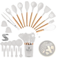 35 Piece Silicone Kitchen Utensil Set with Holder