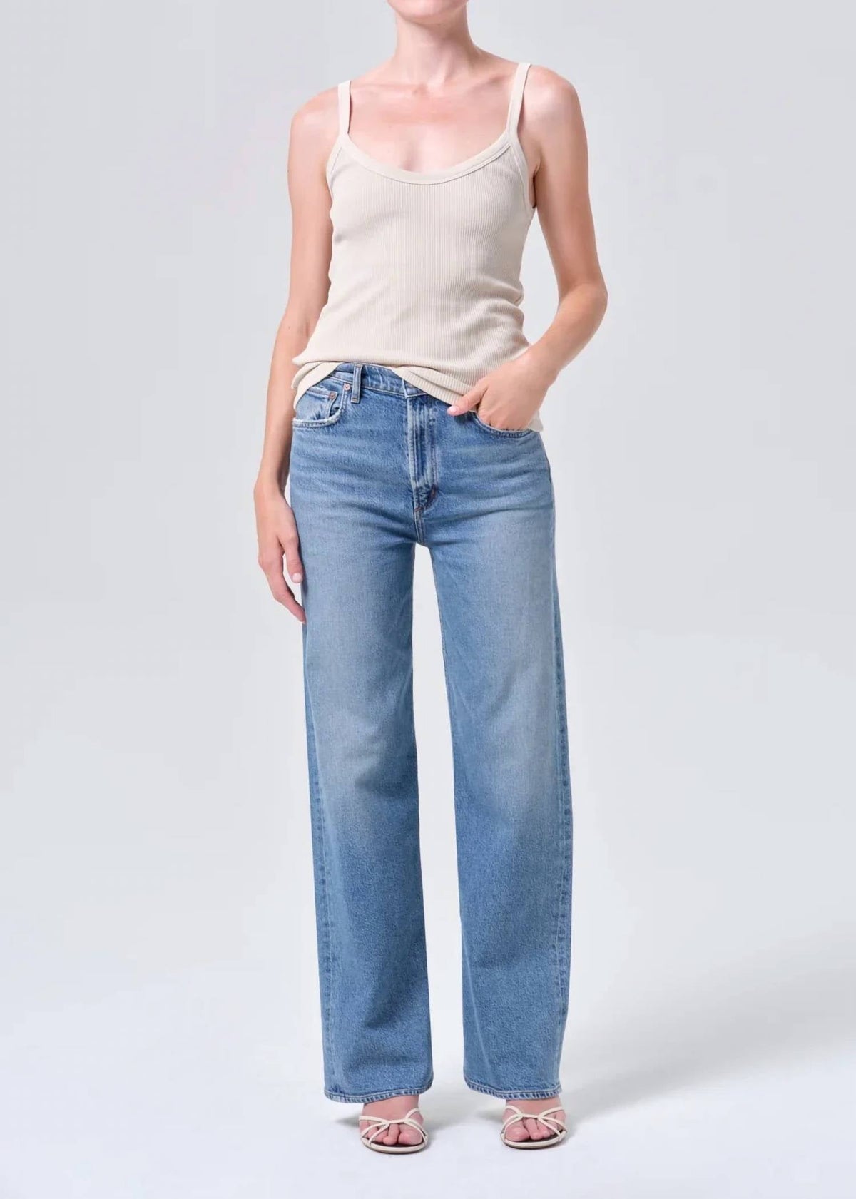 Agolde - Women's Ren Wide Leg Jeans