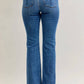 Judy Blue - High Waist Double Button Fray Hem Bootcut Jeans