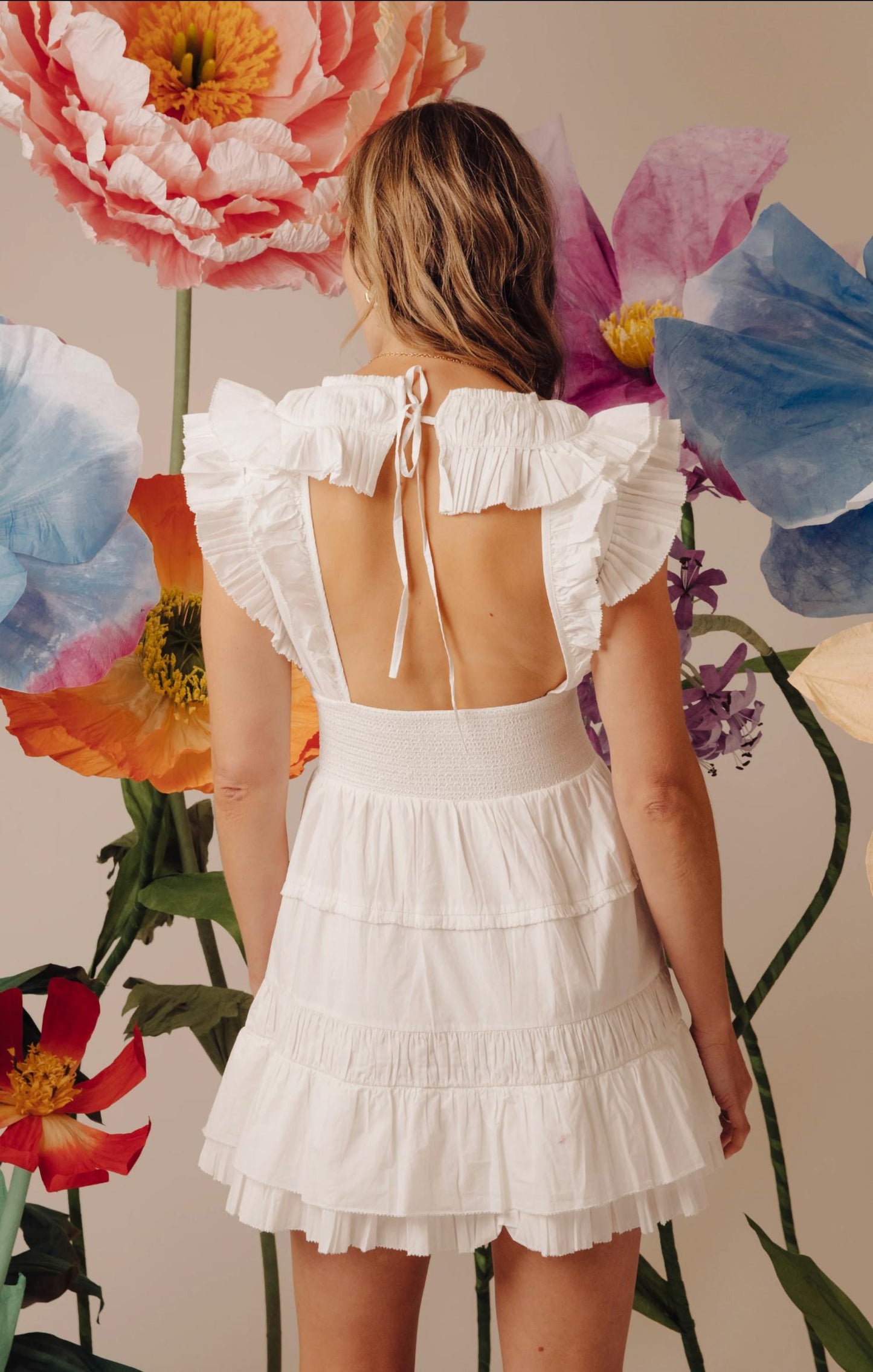 Love The Label - Maribel Deep V-neck Mini Dress