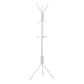 Freestanding Coat Rack with 6 Hooks and Hanging Bar