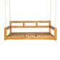 TOPMAX Patio Wooden Twin Size Porch Swing Daybed Frame