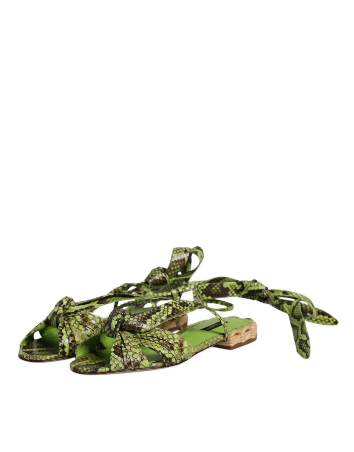 Dolce & Gabbana - Women's Ankle Wrap Sandals Shoes