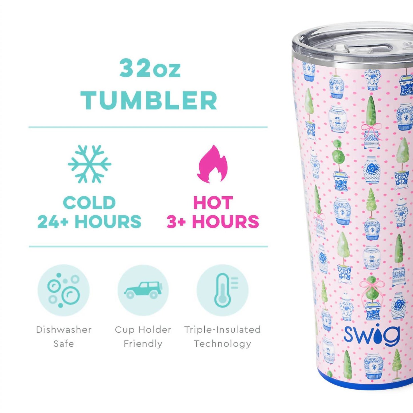 Swig Life - Ginger Jars Tumbler 32oz