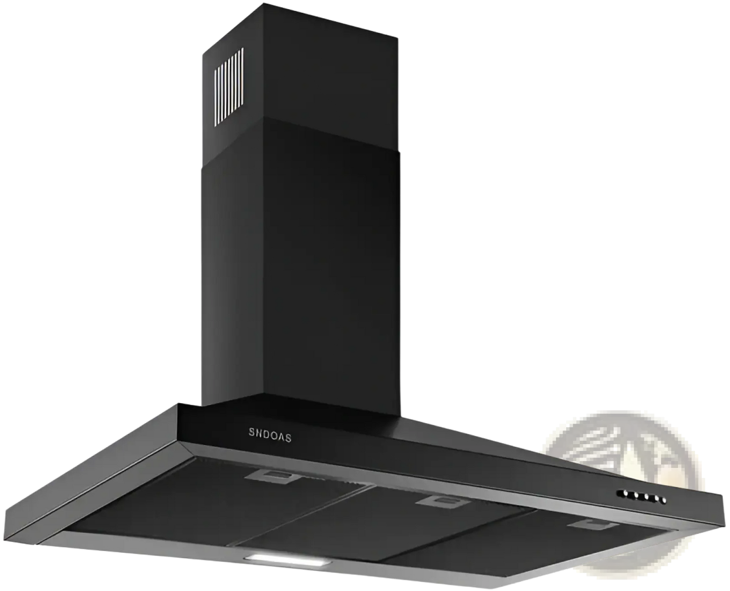 36 Inch Black Stainless Steel Wall Mount Range Hood