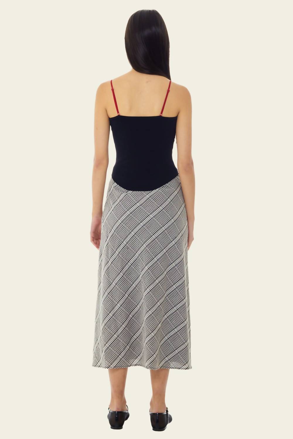 Find Me Now - Aurora Plaid Midi Skirt