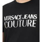 Versace - पुरुषों की सिल्वर लोगो शर्ट