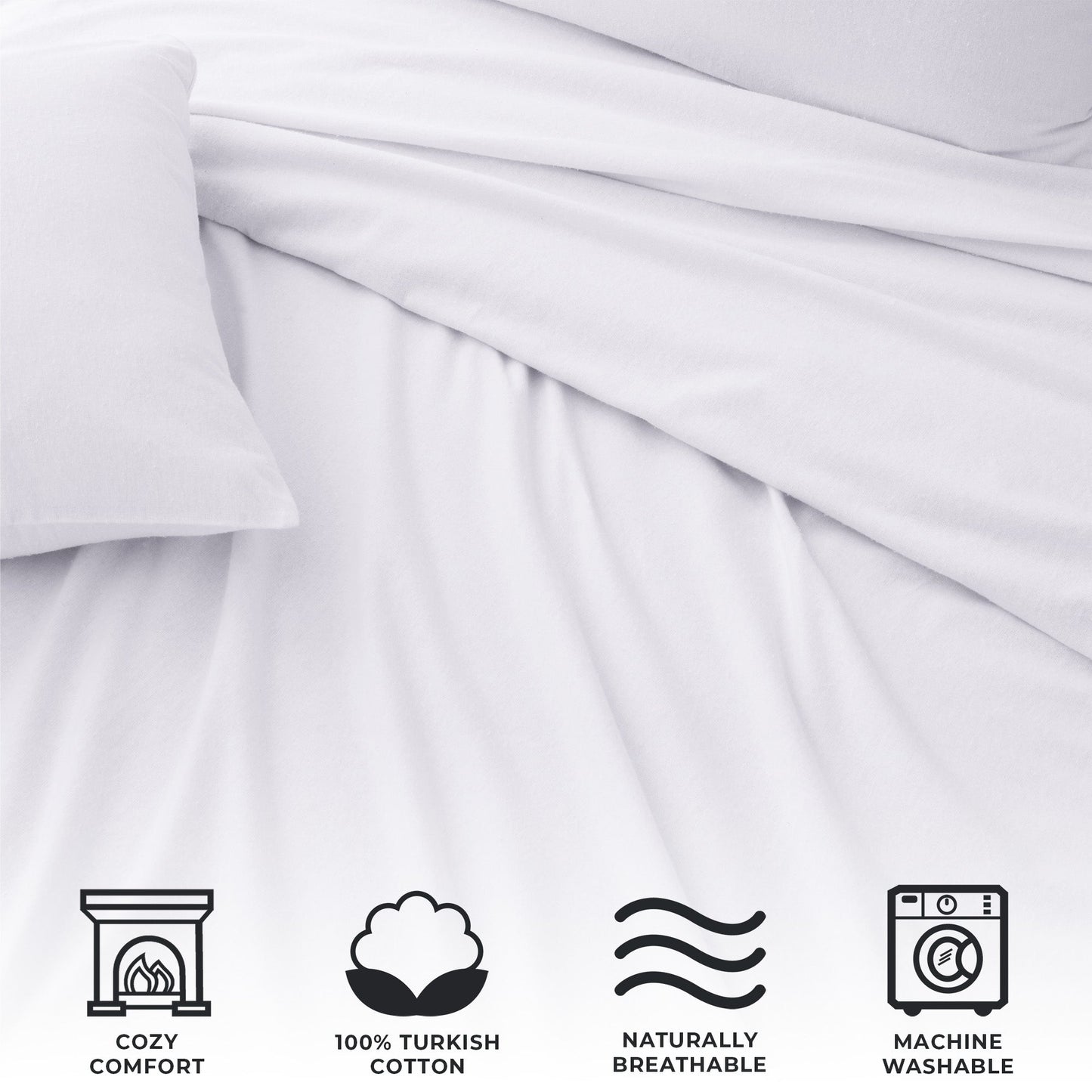 Turkish Cotton Flannel Sheet - Raye Collection