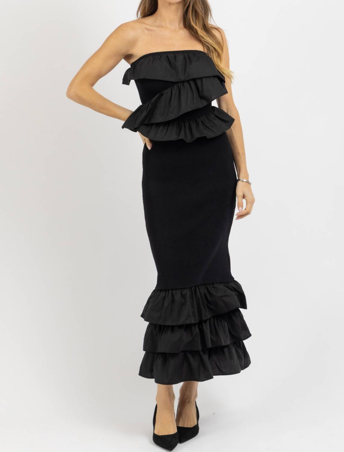 2.7 August Apparel - Mix It Maxi Dress