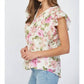 Fate - Tuck Detail Floral Flutter Top