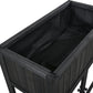 TOPMAX Patio Mini Wood Cold Frame Greenhouse with Wheels