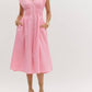 Entro - Smocked Waist Midi Dress