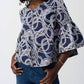 Joseph Ribkoff - Abstract Jacquard Trapeze Jacket