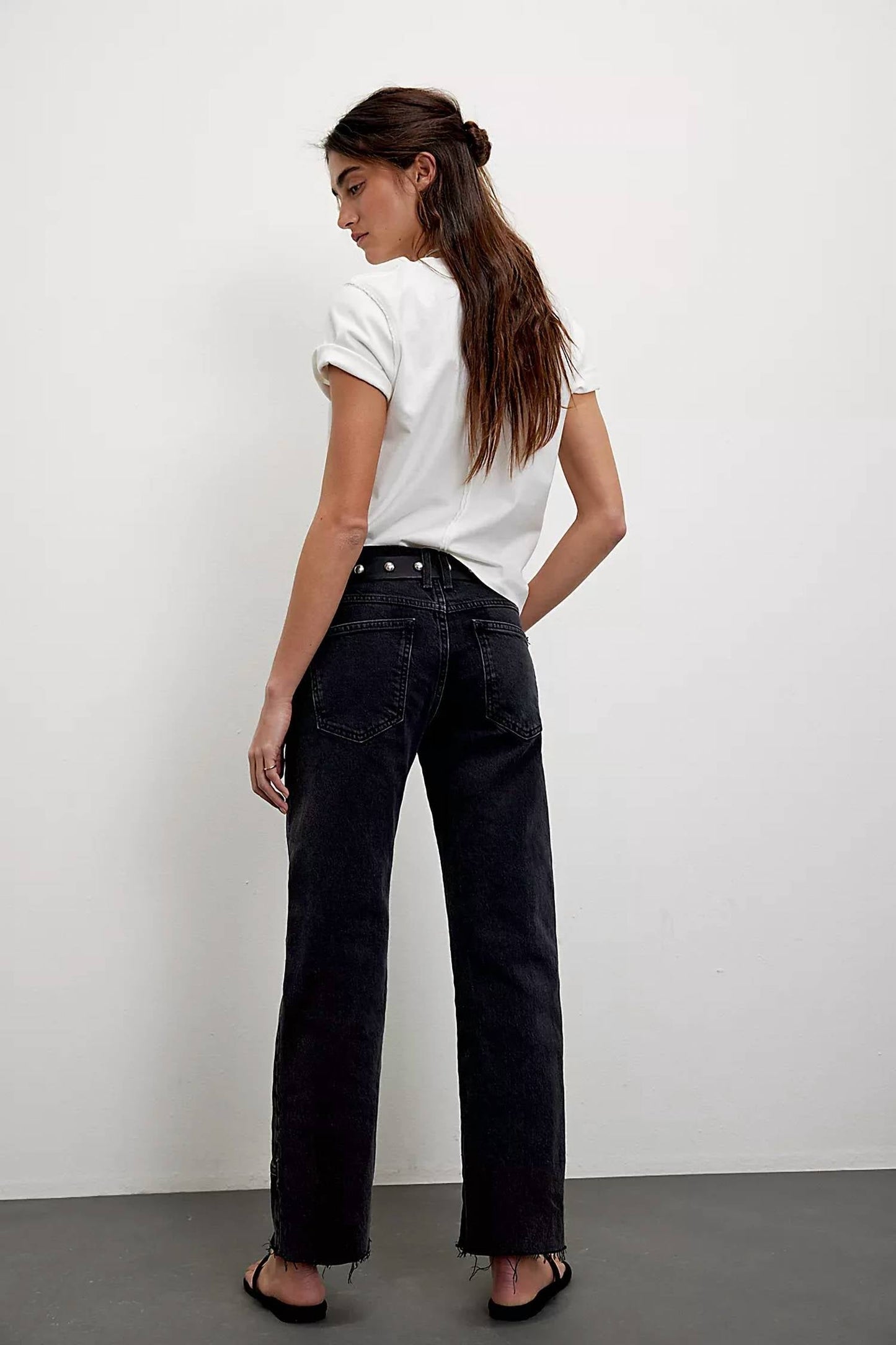 Free People - Risk Taker Mid-rise Straight Jeans
