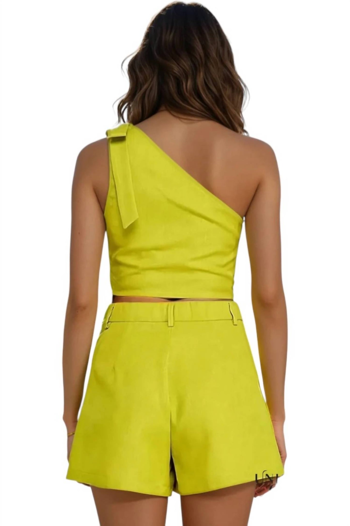 Milk & Honey - Paige One-shoulder Bow Detail Short Set