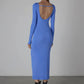 Enza Costa - SILK RIB L/S SCOOPBACK DRESS