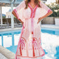 Spartina 449 - Palm Stripe Long Kaftan Dress