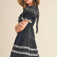 &Merci - Grace Ric Rac Babydoll Mini Dress