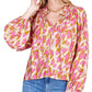 Joy Joy - Elastic Neck Peasant Blouse